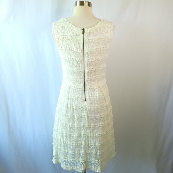 Matilda Jane Smile Sweetly Ivory Off White Lace A-Line Sleeveless Dress Size 6 - Picture 5 of 9